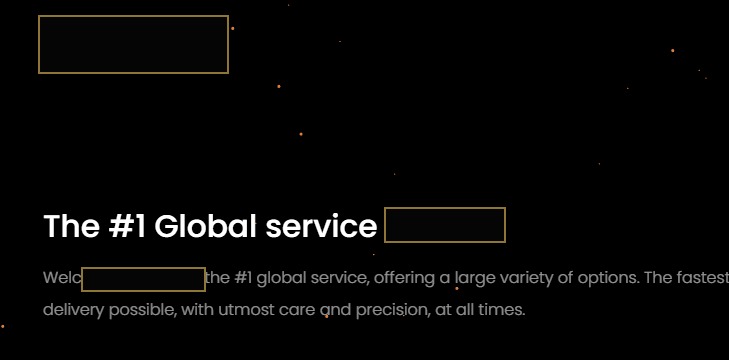Service context with identifying and sensitive details redacted